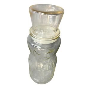 Vintage Planters Mr Peanut 75th Anniversary Glass Jar Collectible